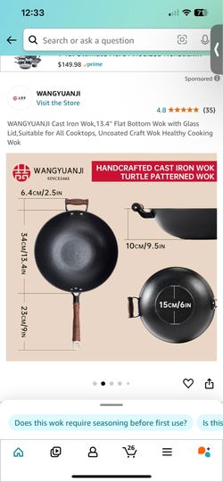 Cast Iron Wok
