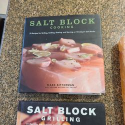 Salt Block And Two Cook Books