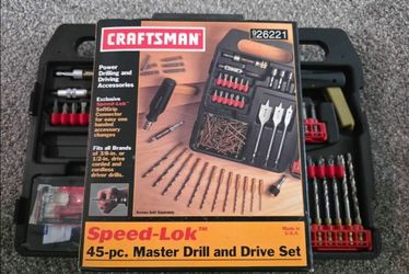 Craftsman Speed-Lock 45 PC. MASTER Drill and Drive Set