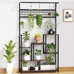 Plant Stand Indoor Tall, 7 Tiered Plant Shelf