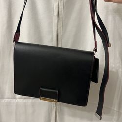  Black and red crossbody bag.  