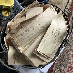 100s Of Vintage Early 1900 Maybe 1800s checks New York Early Vintage Used Checks