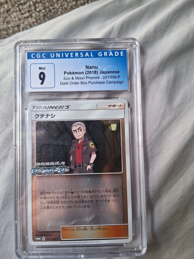 Pokémon Cgc Mint 9 Graded. 