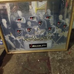 Vintage Molson Ice Bar Mirror 