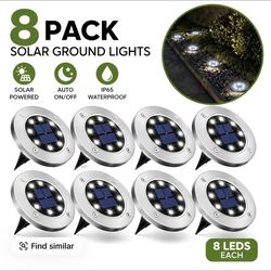 Solar Outdoor Lights (8 Pack)