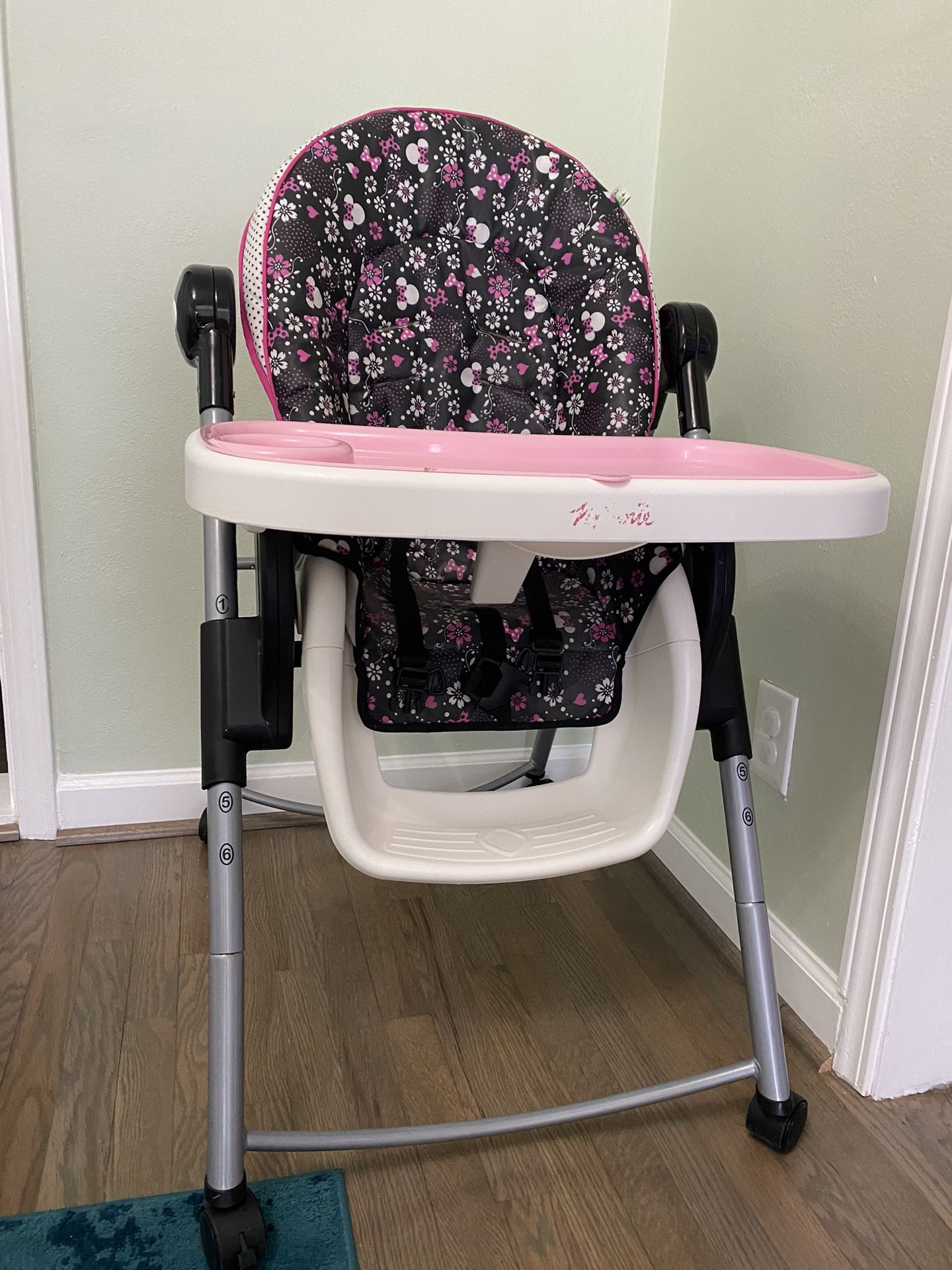Minnie Mose Folding High Chair