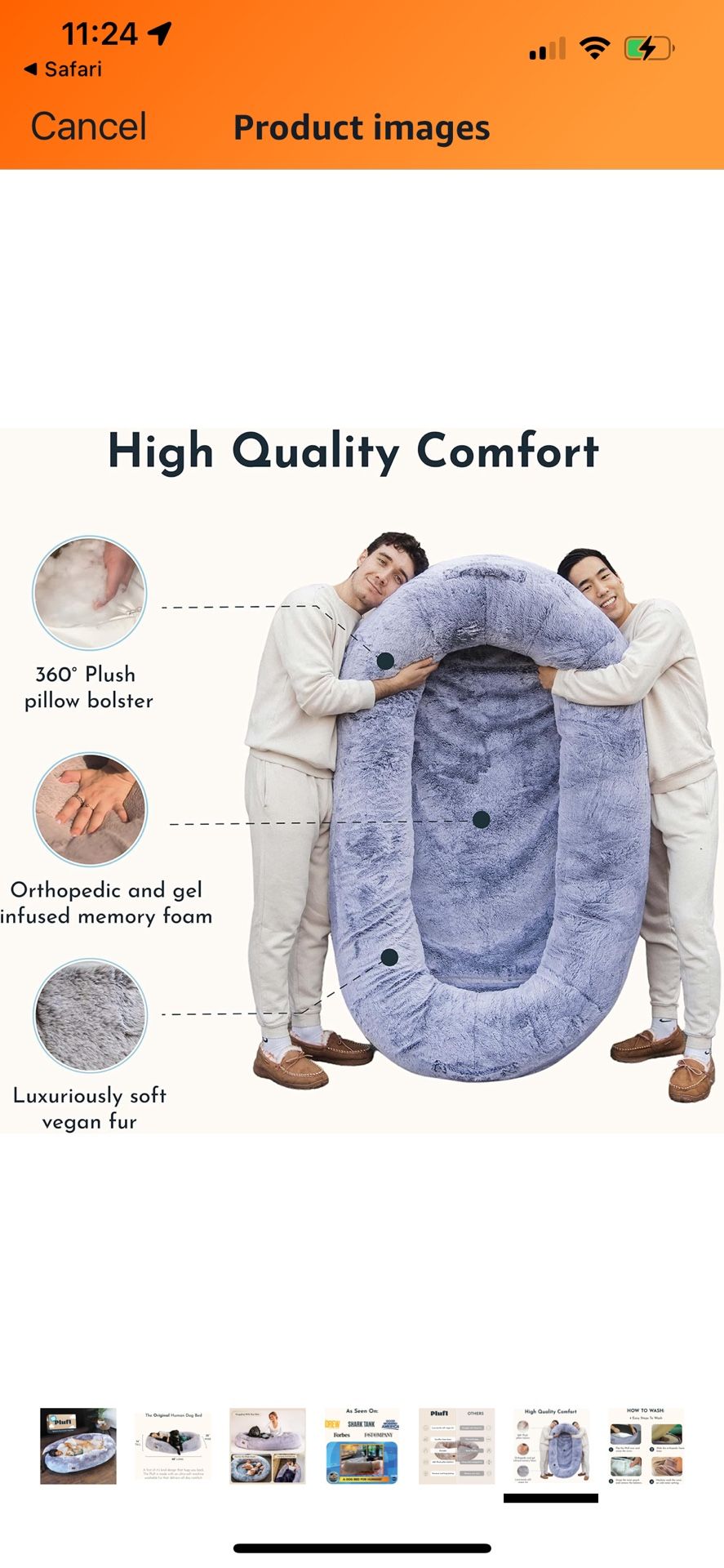 Price Drop🚨🚨🚨Plufl The Original Human Dog Bed For Adults , Kids And Pets