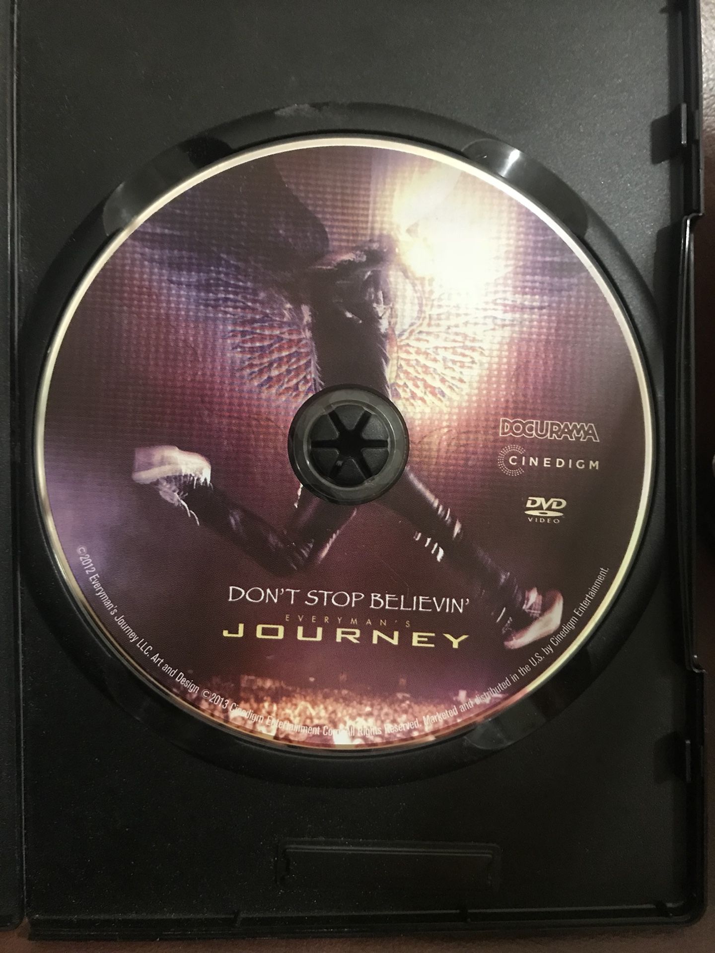 DON'T STOP BELIEVIN': EVERYMAN'S JOURNEY (DVD 2013) Not In Original Case but in a black dvd case. Condition is Very good
