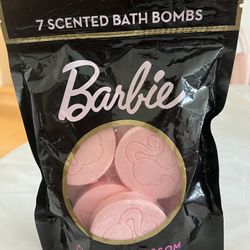 BARBIE Bath Bombs Cherry Blossom/ Sakura Scented  1 bag Contains 7 Wrapped Bombs