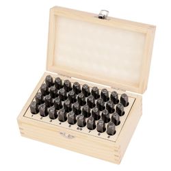 Amazon Basics 5/16" Metal Letter & Number Punch Set – 36 Pieces – Brand New