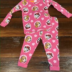 Nickelodeon Paw Patrol 2 Pairs  Pajamas 18 Months