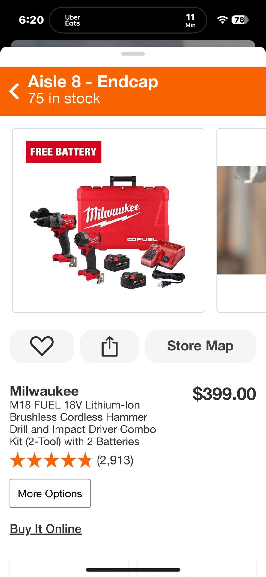 Milwaukee M18 FUEL 18V Lithium-lon Brushless Cordless Hammer Drill and Impact Driver Combo Kit (2-To
