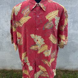 PreOwned Tori Richard Hawaiian Shirt Multicolored Full Button Men's 2XL