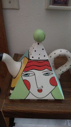 Artistic abstract tea pot by Muffy