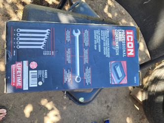 Icon Pro large metric combo wrench set 5pc