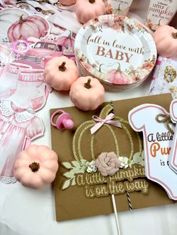 A Sweet Little Pumpkin Is On The Way Baby Shower Decor Lot