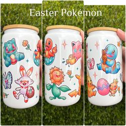 Easter Pokemon Glass Cup
