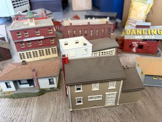 Old Model Trains, Buildings, Track & Parts