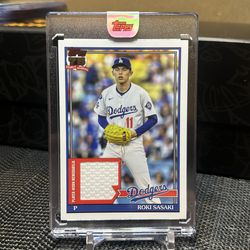2026 Topps Series 1 Encased Roki Sasaki - LA Dodgers - 1991 Relic #91R-RS