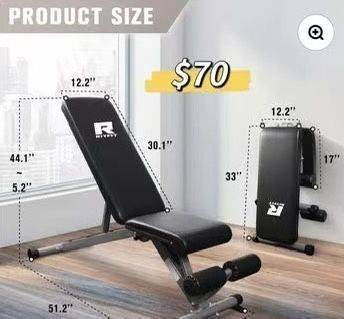 😀 RitFit Adjustable Foldable Weight Bench