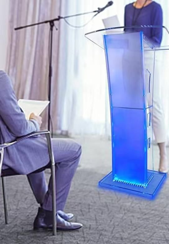 Acrylic stand with lights