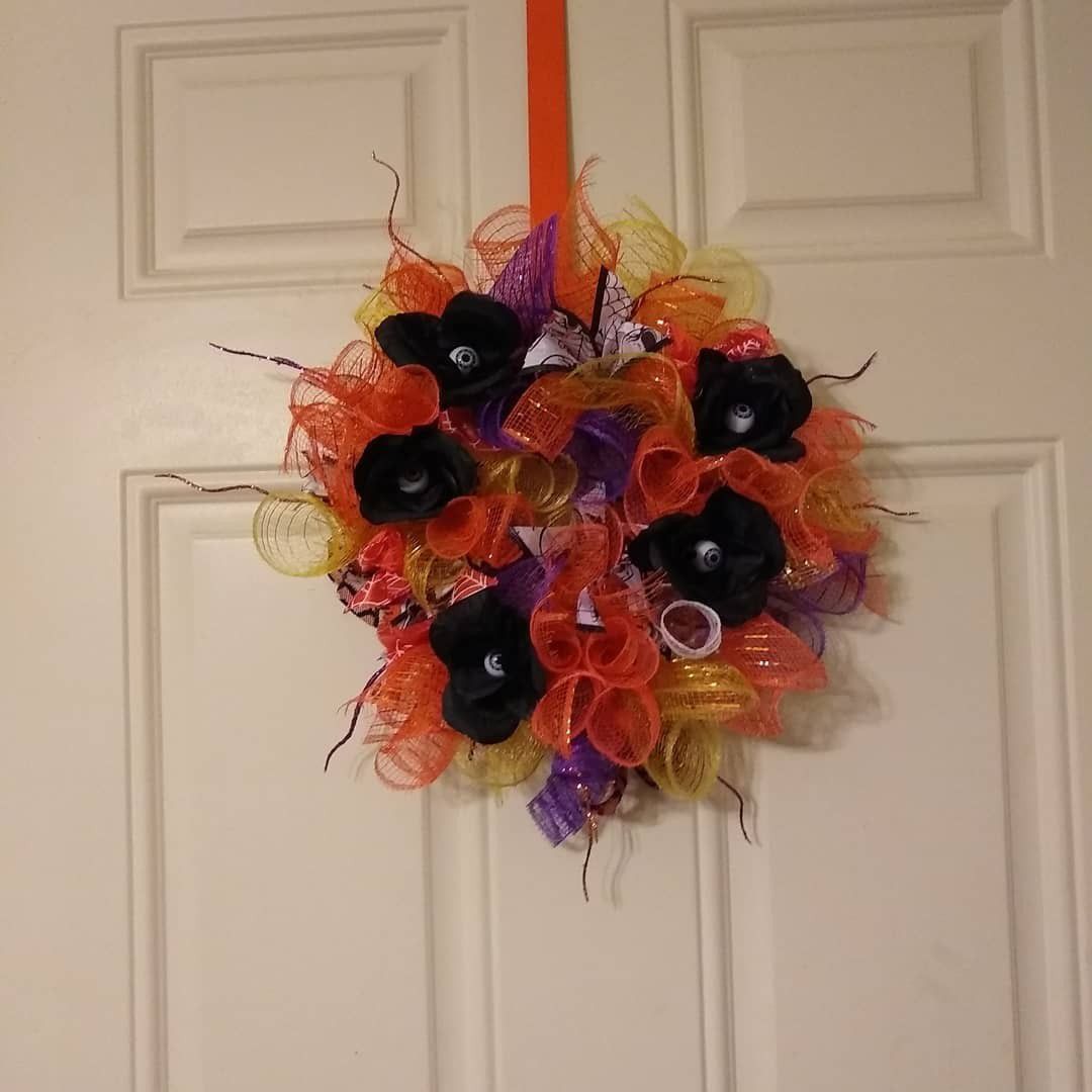 10 inch Halloween mesh wreath