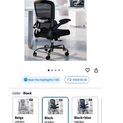 TRALT Office Chair, Ergonomic Desk Chair, Mesh Computer Chair, Executive Chairs, Black with Adjustable Lumbar Support, Comfortable Lumbar Support, for