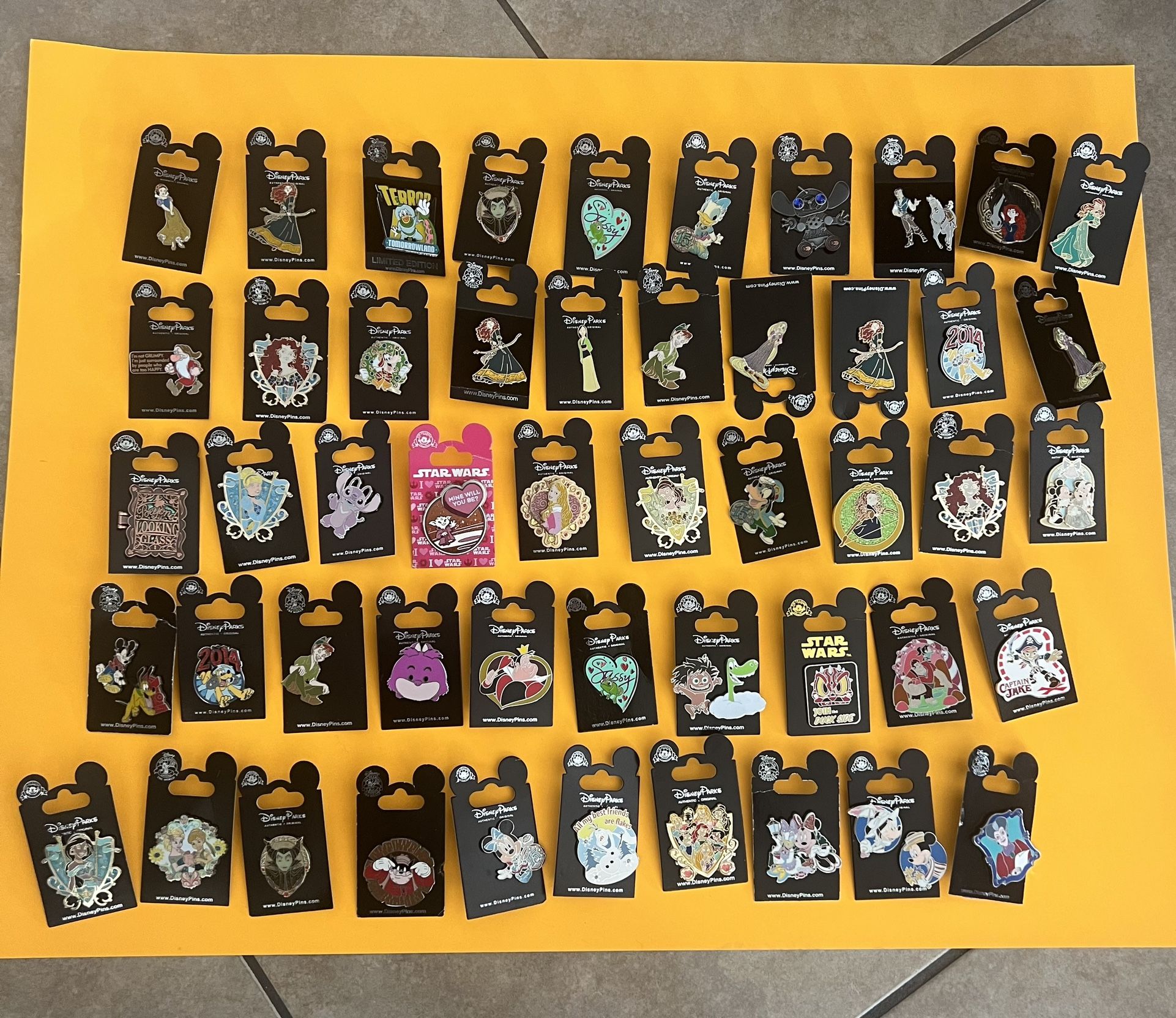 50 New Collectibles Disney Pins 