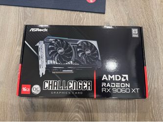 New ASRock Challenger Radeon RX 9060 XT 16GB GDDR6 PCI Express 5.0 x16 Graphics card