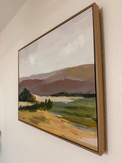 Threshold Wood Framed Painted Canvas