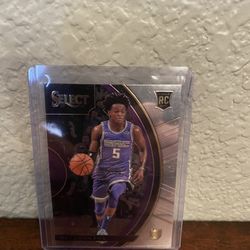 2017 De Aaron Fox Panini Select Rookie