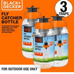 Fly Catcher Bottle- Outdoor Reusable Hanging Fly Trap