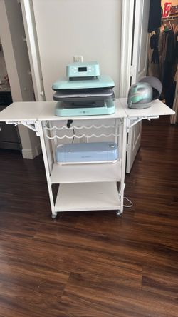 BUNDLE!! 3 Tier Movable Heat Press Table, Hat Press Machine, T-Shirt Press Machine