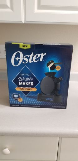 $30 Unused Oster Vertical Waffle Maker w/ Titanium-infused Duraceramic Coating