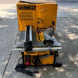 DEWALT 15 Amp Corded 8-1/4 in. Compact Portable Jobsite Tablesaw (Stand Not Included)