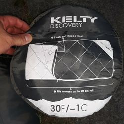 Kelty 30 Degree Fleece Lined Sleeping Bags Pair 
