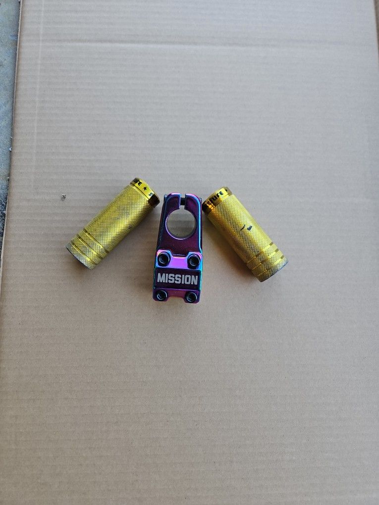 Bike Stem (MISSION) and Pegs