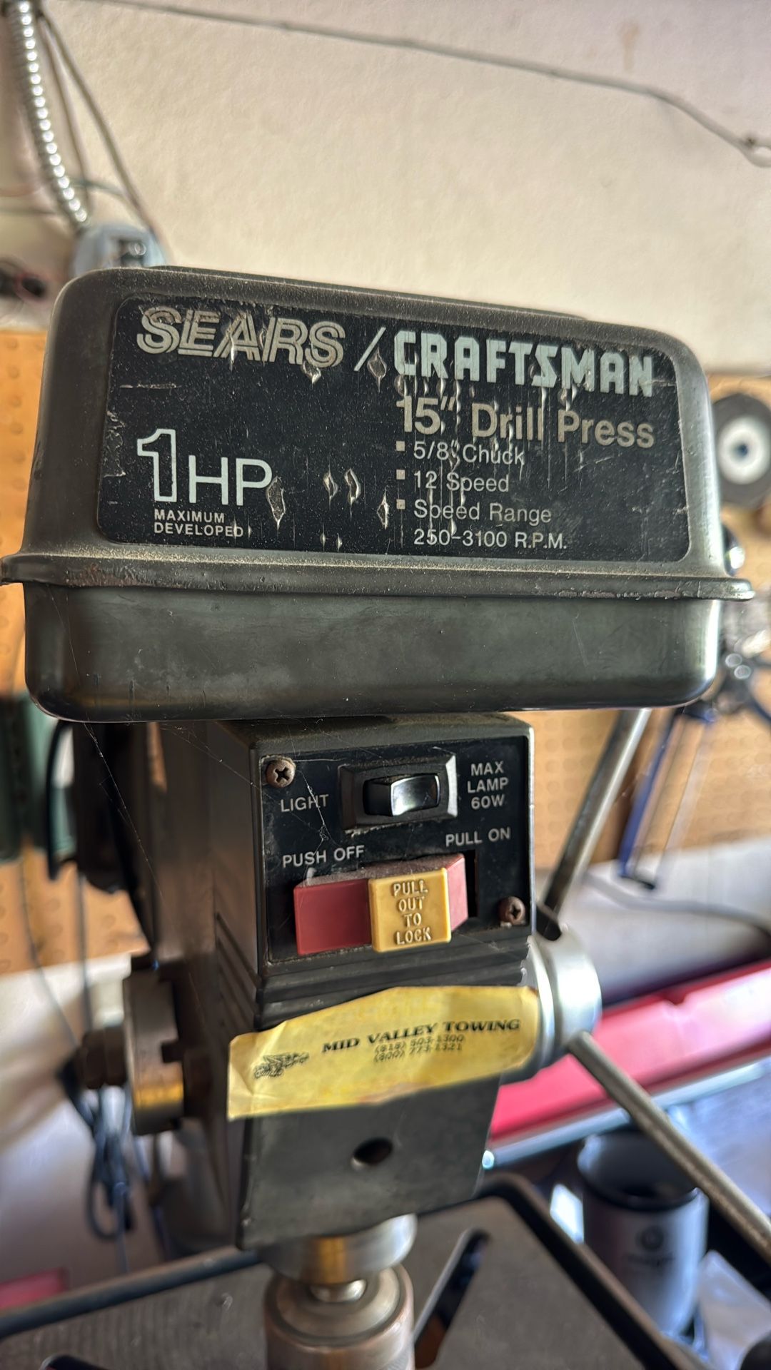 Sears / Crafstman 15” Drill Press