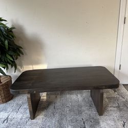 Dark Wood Coffee Table 