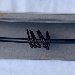 🪵 Rustic Wall Shelf w/ Hooks