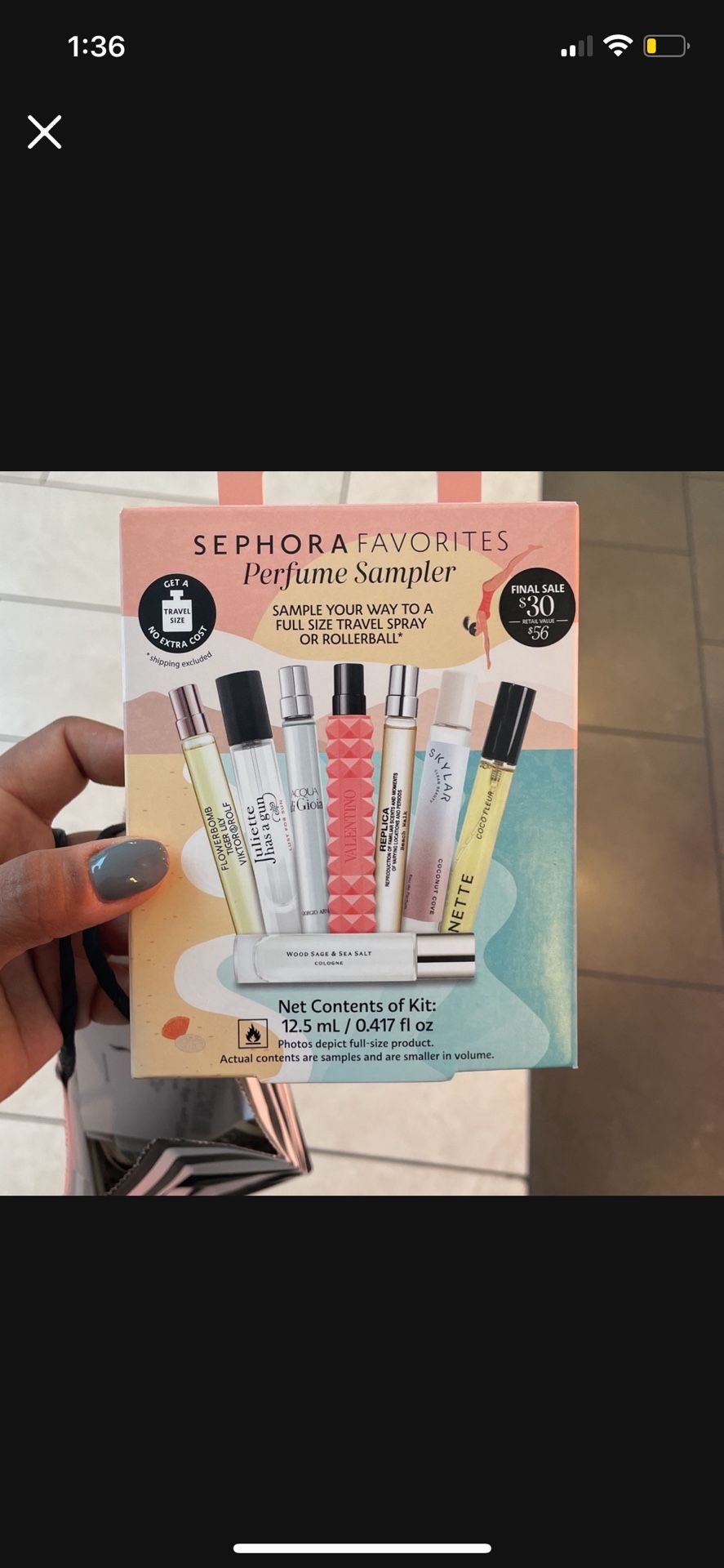 Sephora Perfume Sample Set $30