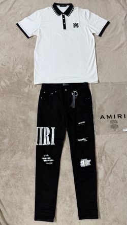 Amiri jeans & shirt set