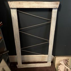 Rustic Frame With String for Picture Hanging 40.5” X 23” 