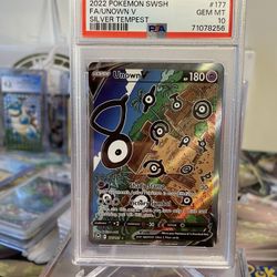 Unown V - Silver Tempest Pokémon card