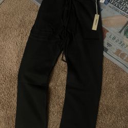 Black essentials sweat pants 