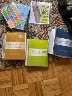 Medical Billing and Coding Books - 2024 with tabs!