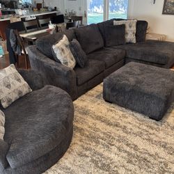 COUCH & SWIVEL CHAIR $1300 OBO