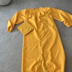 Gold Graduation Cap And Gown Large