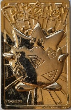 Topegi 1999 Pokemon Special Edition 23 Kt Gold Plated Trading Card with COA Unc Gem