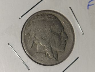 1915-D Buffalo Nickel 5c Semi-Key Date Denver Mint Fine F Circulated